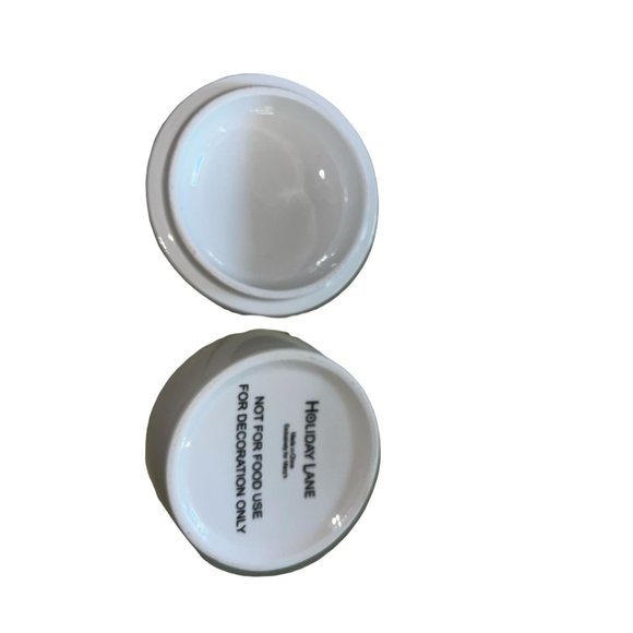 Macy's Holiday Lane Red Cardinal White Ceramic Trinket Box Christmas Round - Picture 6 of 7